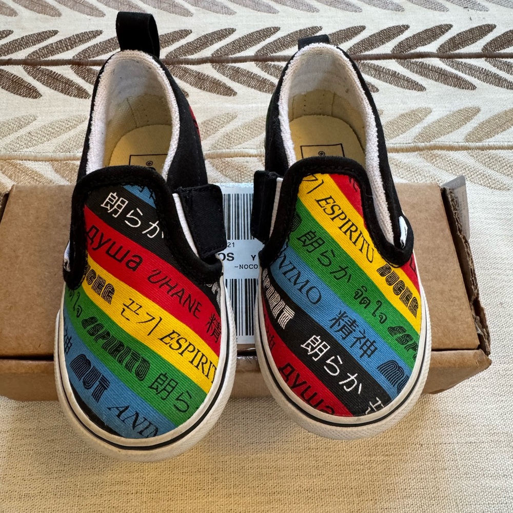 Vans Toddler  Spirit Sneakers - Black, Red, Yellow, Green, Blue